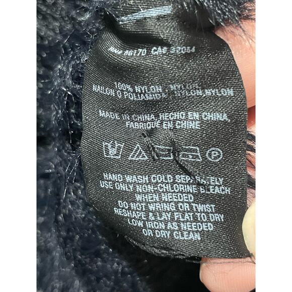 Anthropologie Knitted & Knotted Eyelash Sweater Womens Small 1/2 Sleeve Black - Picture 12 of 13